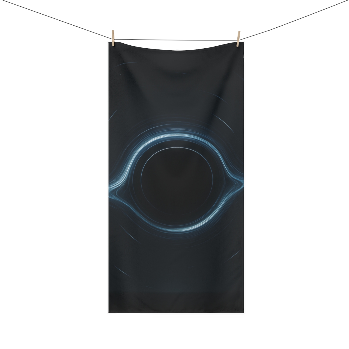 Gravity Well Silhouette designer printed towels