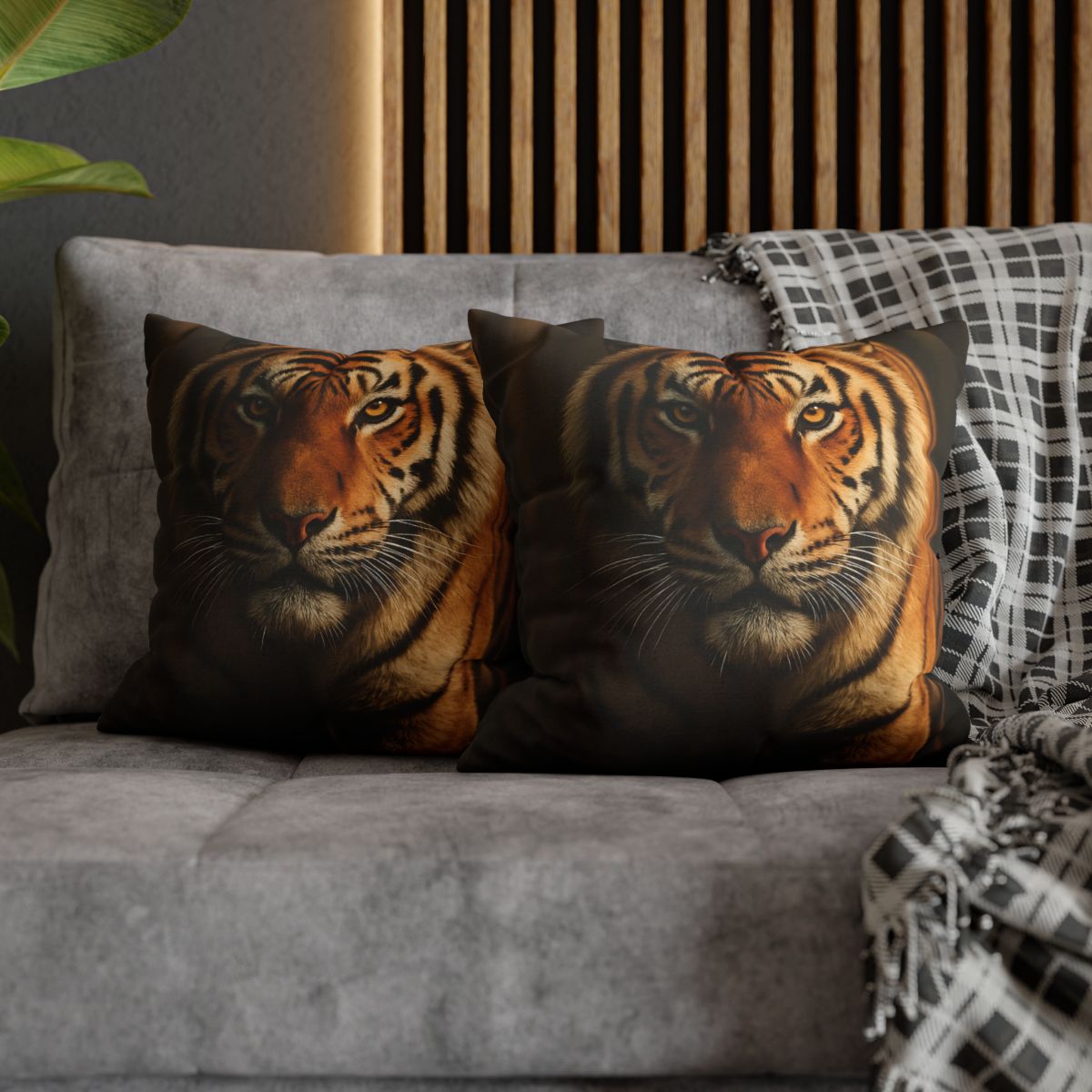 Amber Stalker Bengal Tiger designer print pillow cases
