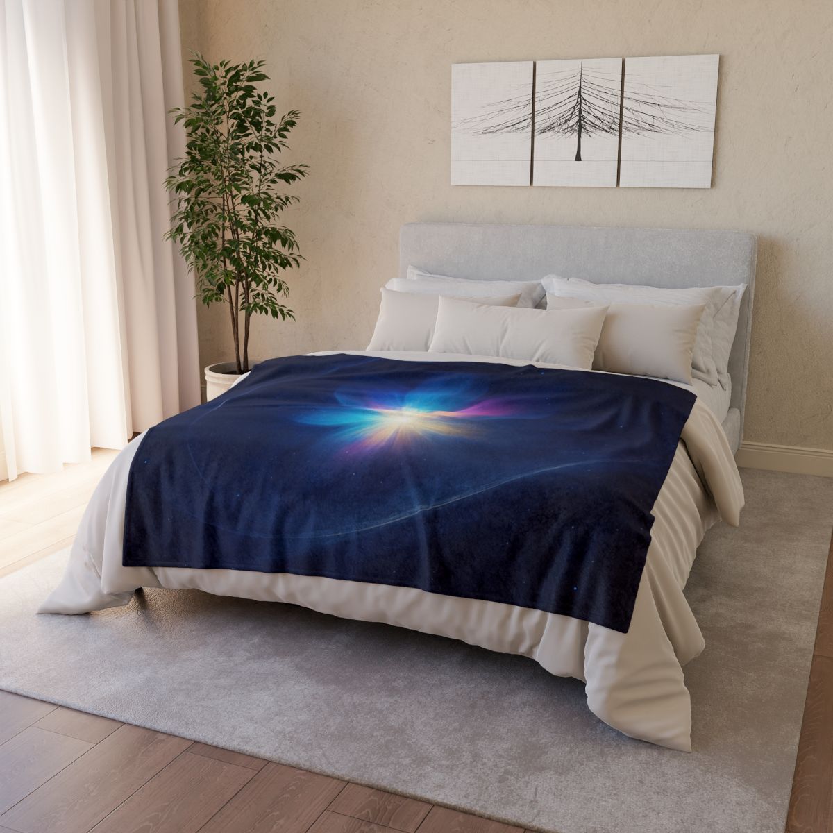 Prismatic Lensing Bloom trendy patterned blankets