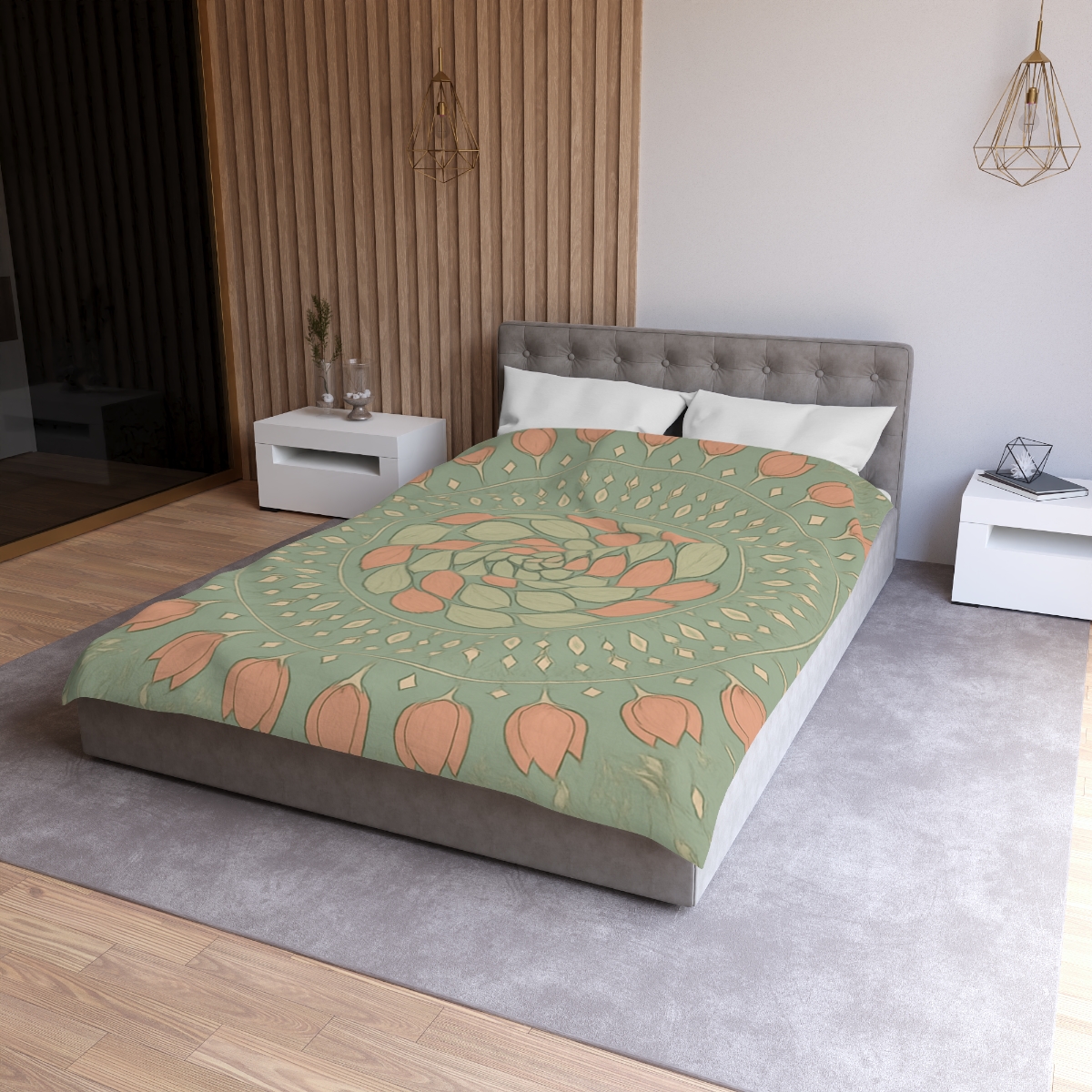 Bud Spiral Mandala trendy bedroom duvets