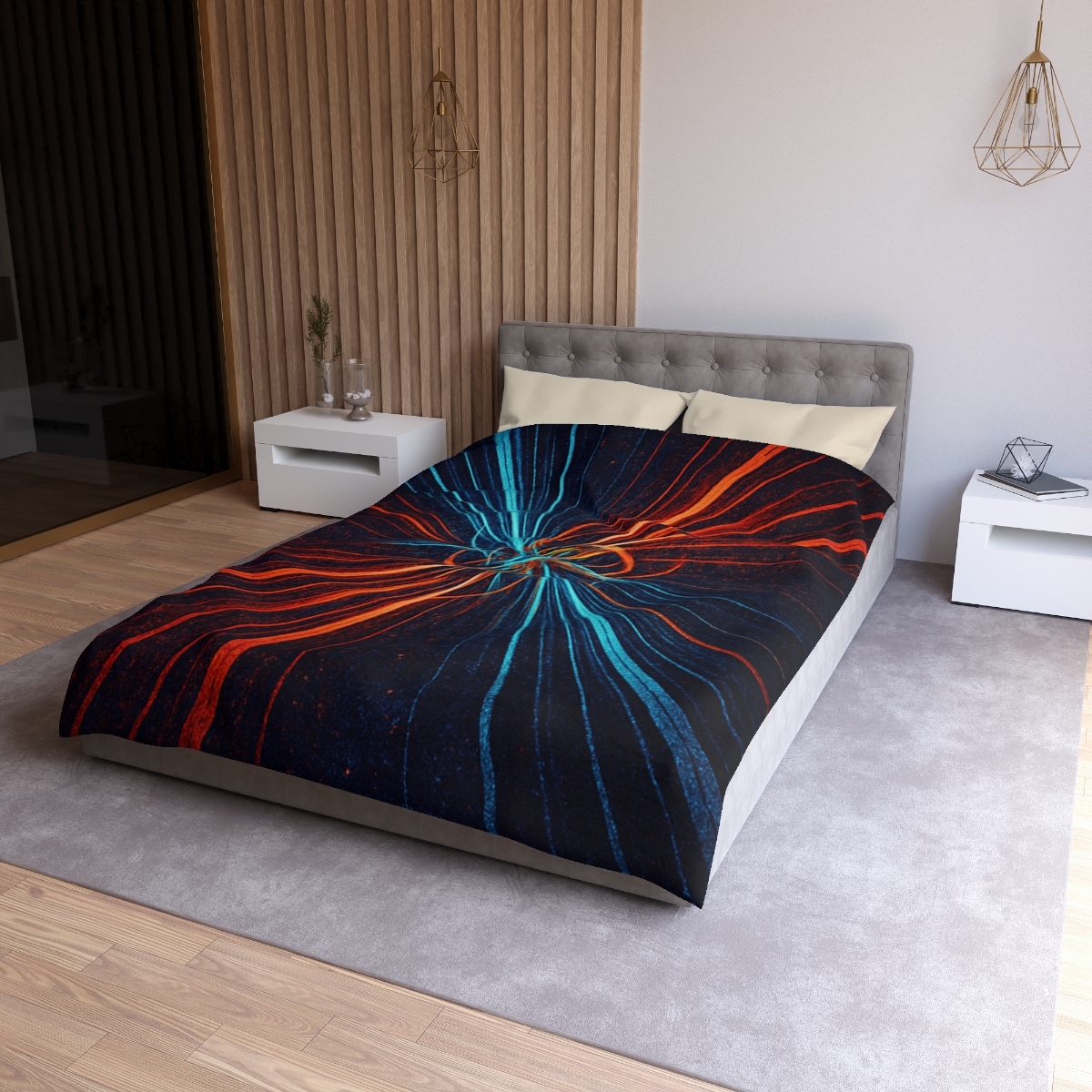 Photon Burst Tapestry unique patterned duvets