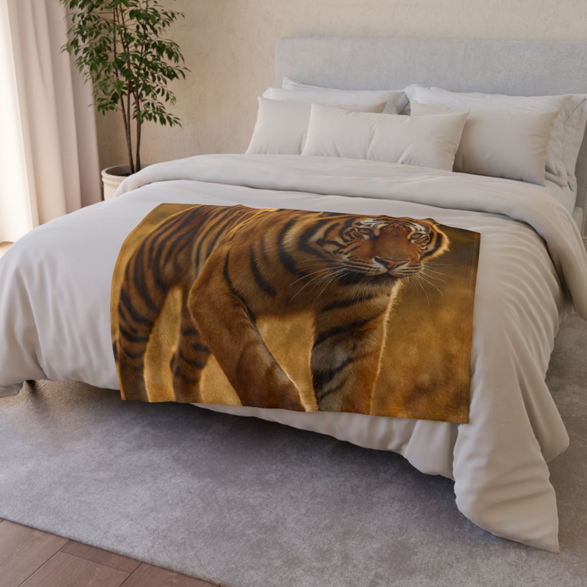 Forest Stalker Bengal Tiger decorative home blankets