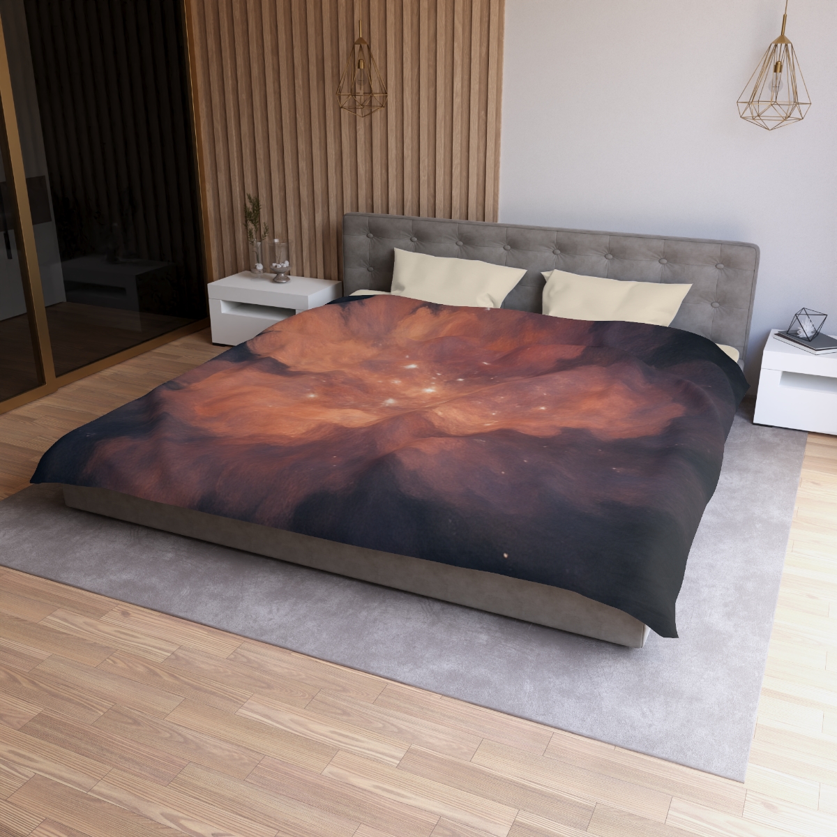 Celestial Dust Bloom personalized bedding duvets