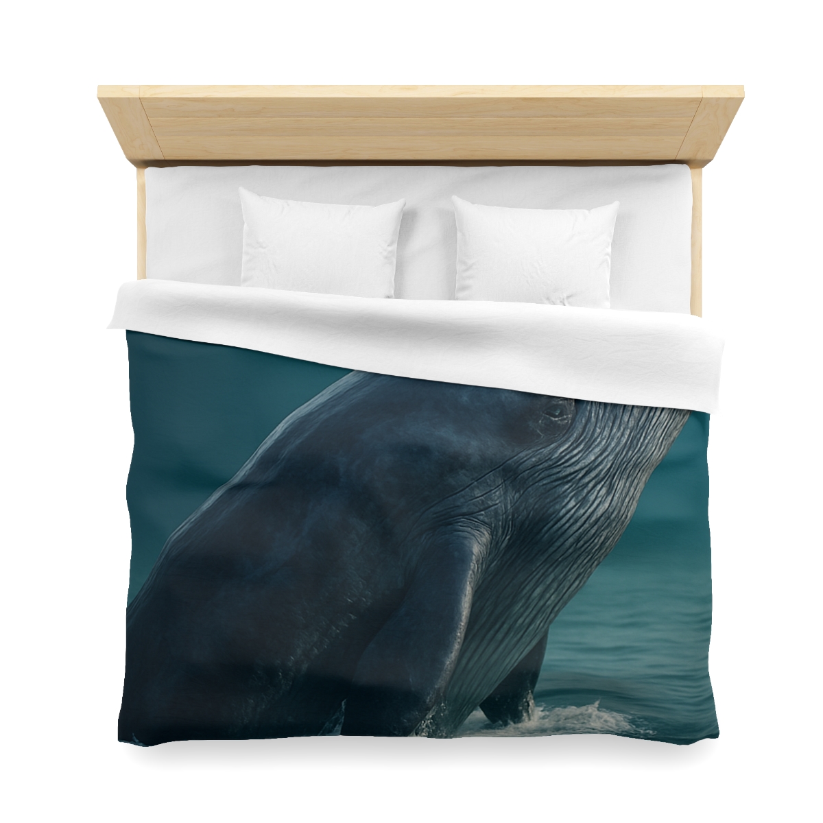 Ocean Song Blue Whale custom duvets