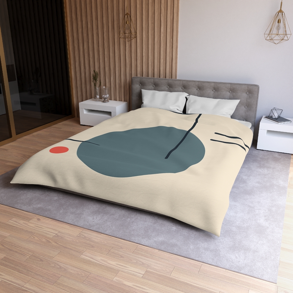 Quiet Orbit With Offset Frame warm winter duvets