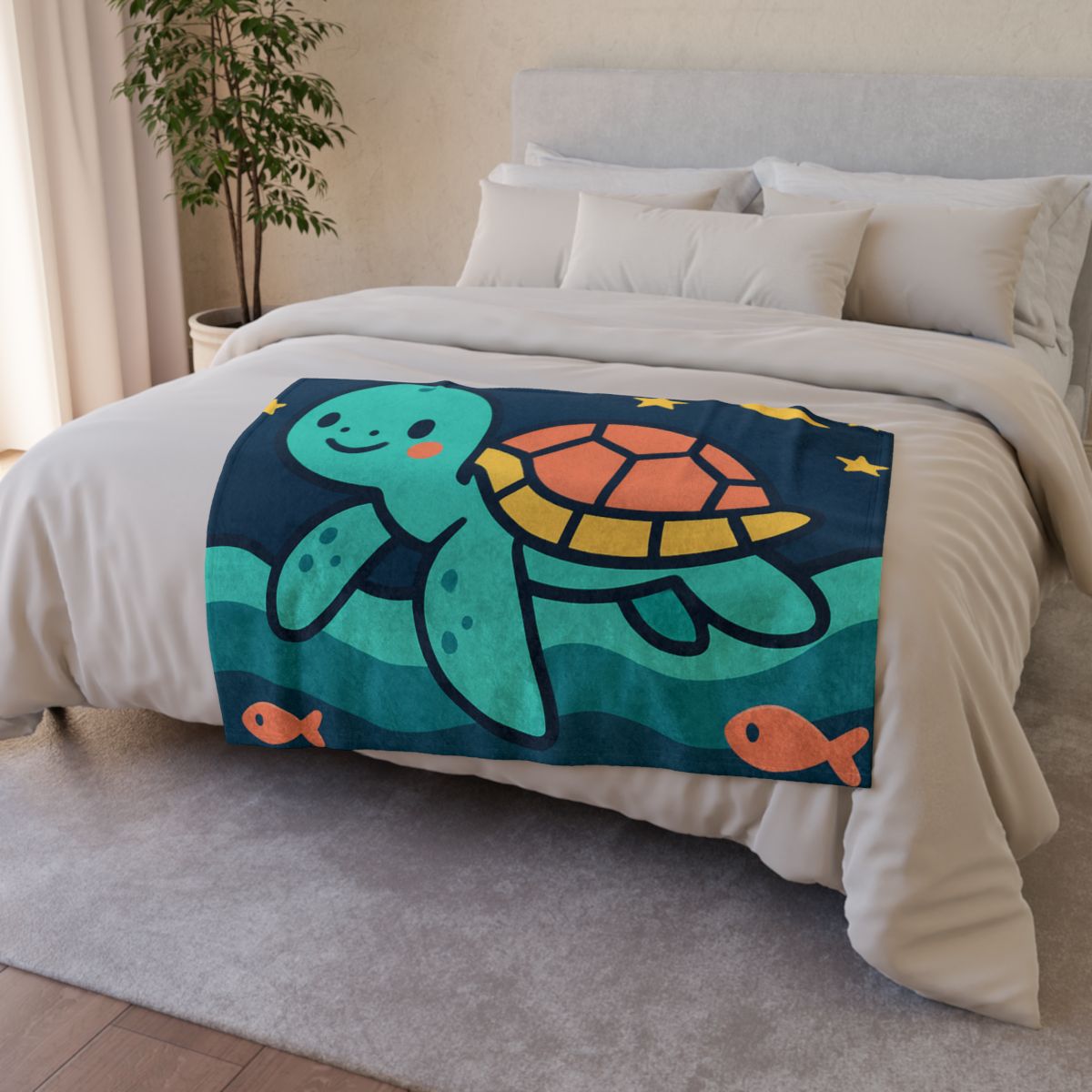 Starlight Sea Turtle unique gift blankets