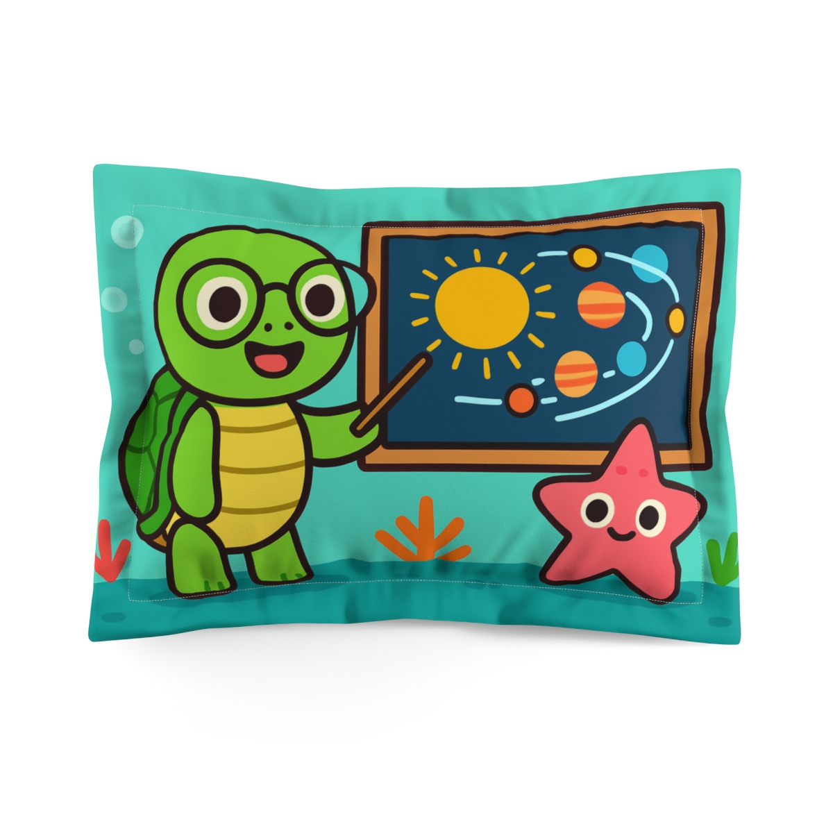 Comet Classroom Turtle stylish throw pillows