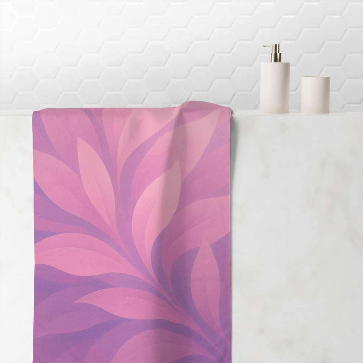 Petal Wave Motion soft cotton towels