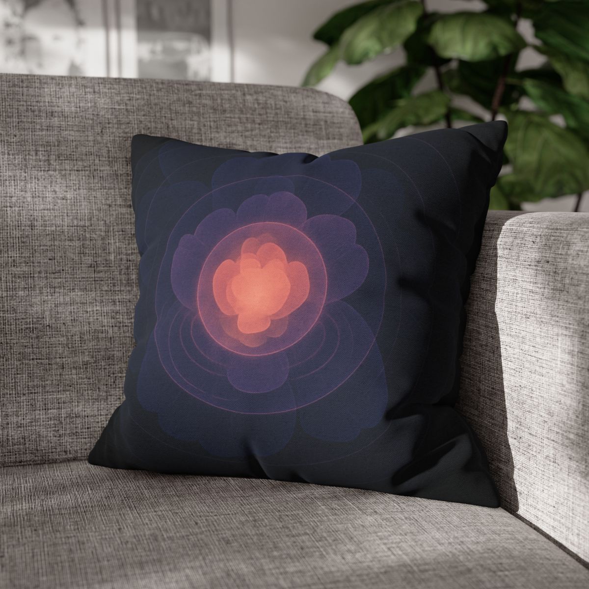 Petal Halo Interference stylish decorative pillowcases
