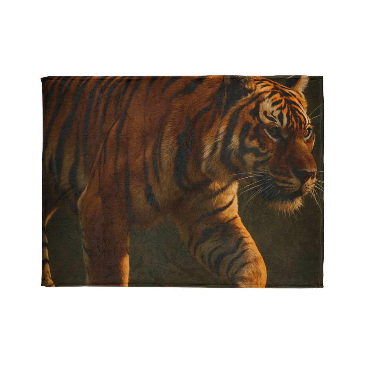 Forest Stalker Bengal Tiger personalized cozy blankets