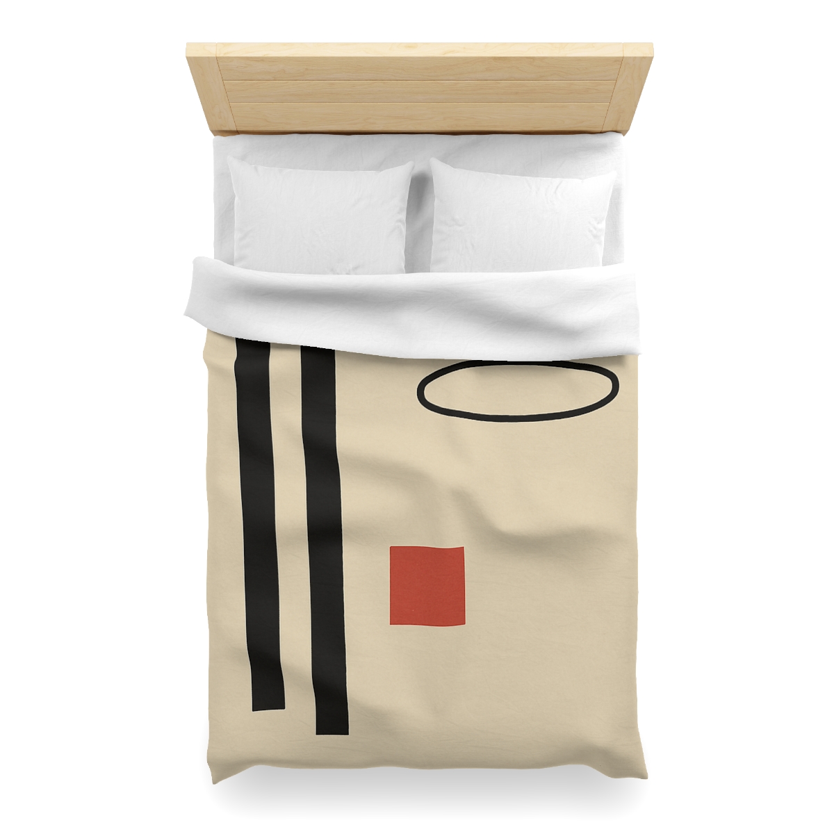 Aligned Posts With Floating Oval stylish duvet covers