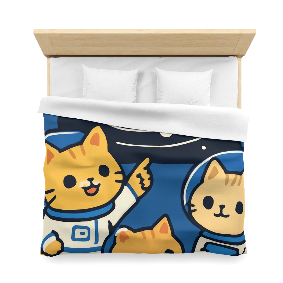 Space School For Curious Cats personalized bedding duvets