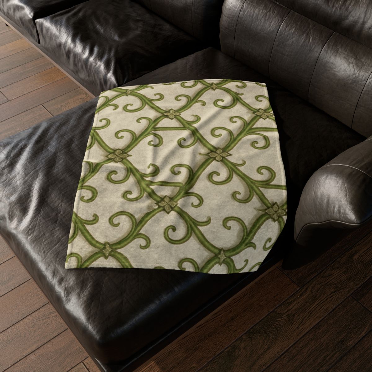 Vine Lattice Panorama custom blankets