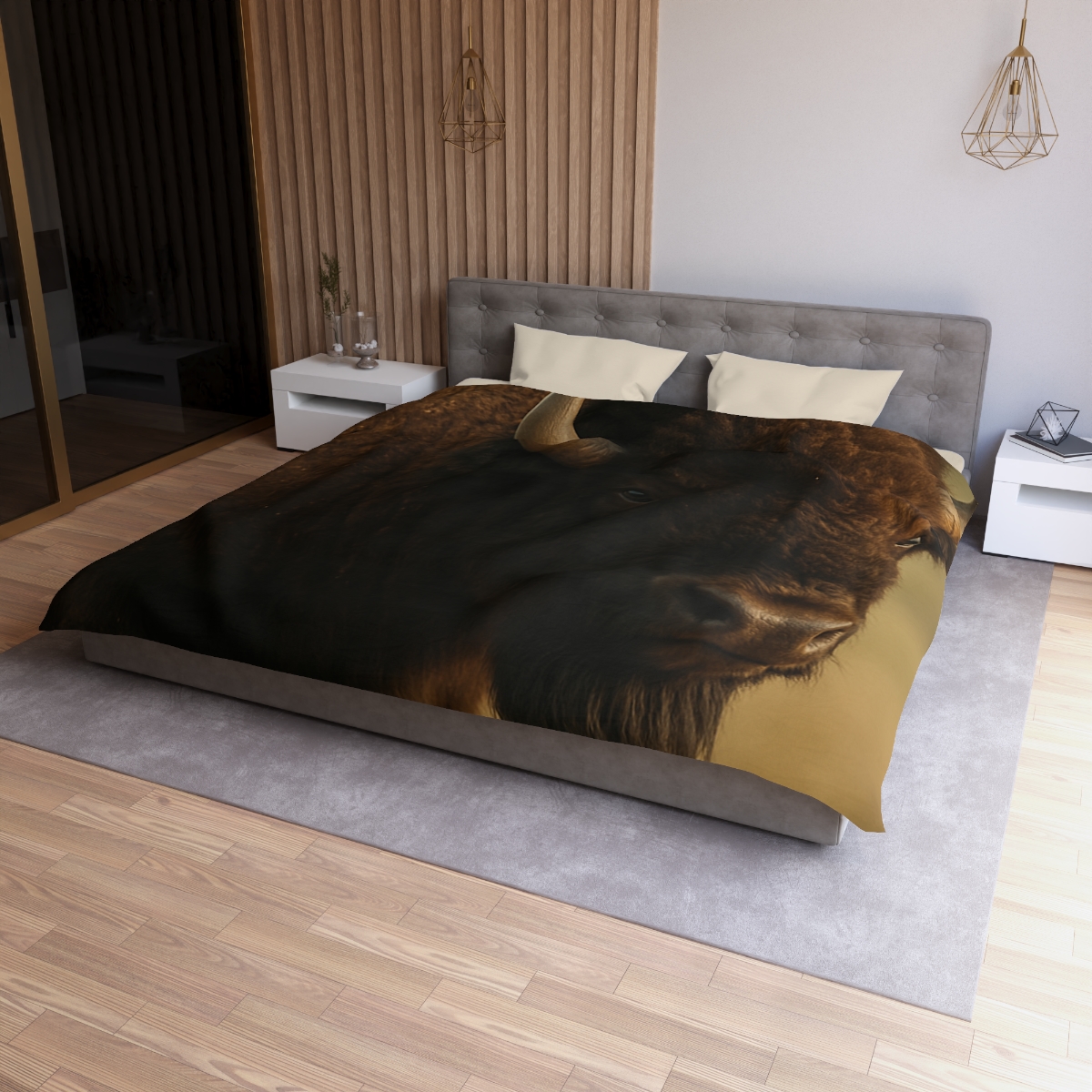 Thunder Stillness American Bison duvets for gifts