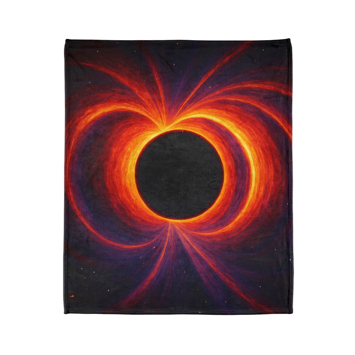 Gravitational Halo Bloom stylish throw blankets