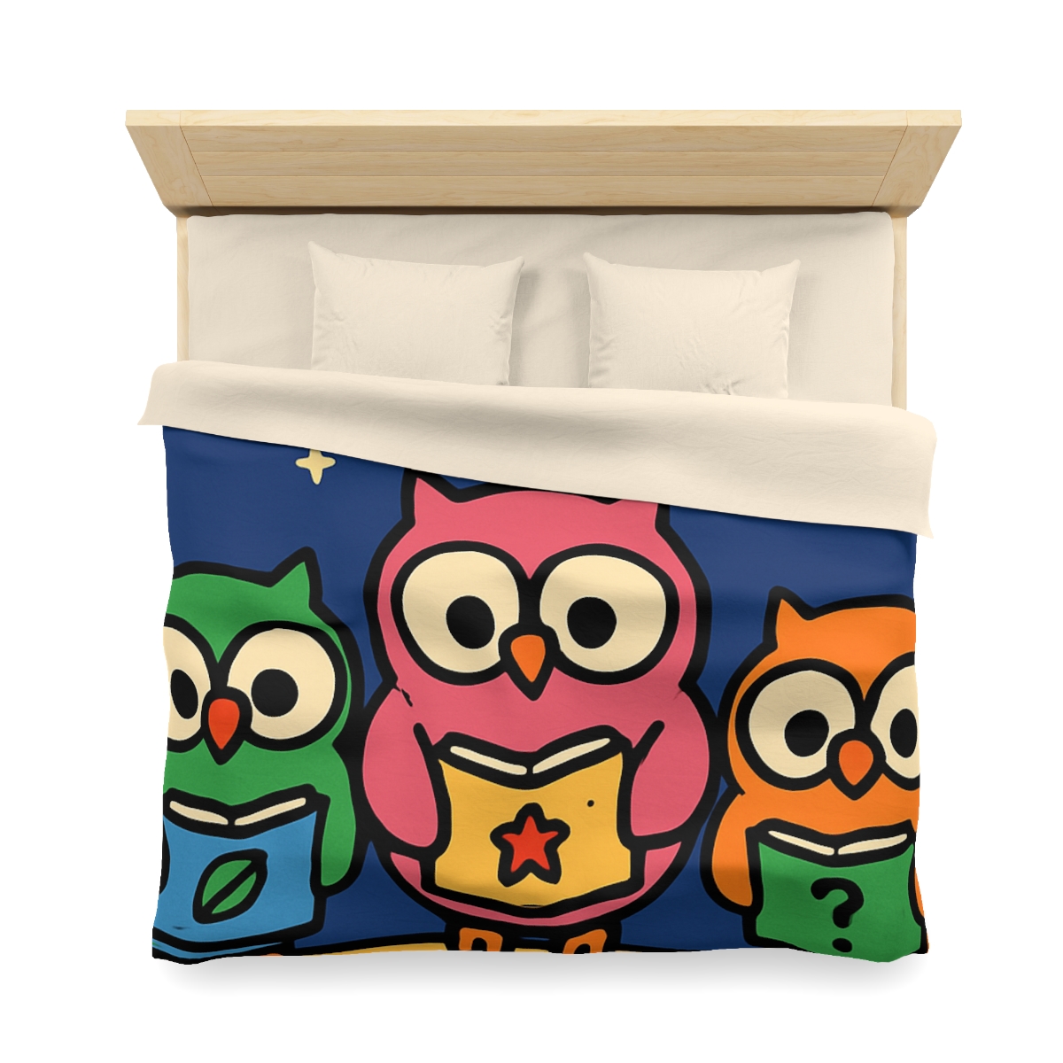 Galaxy Garden Of Curious Owls soft comforter duvets