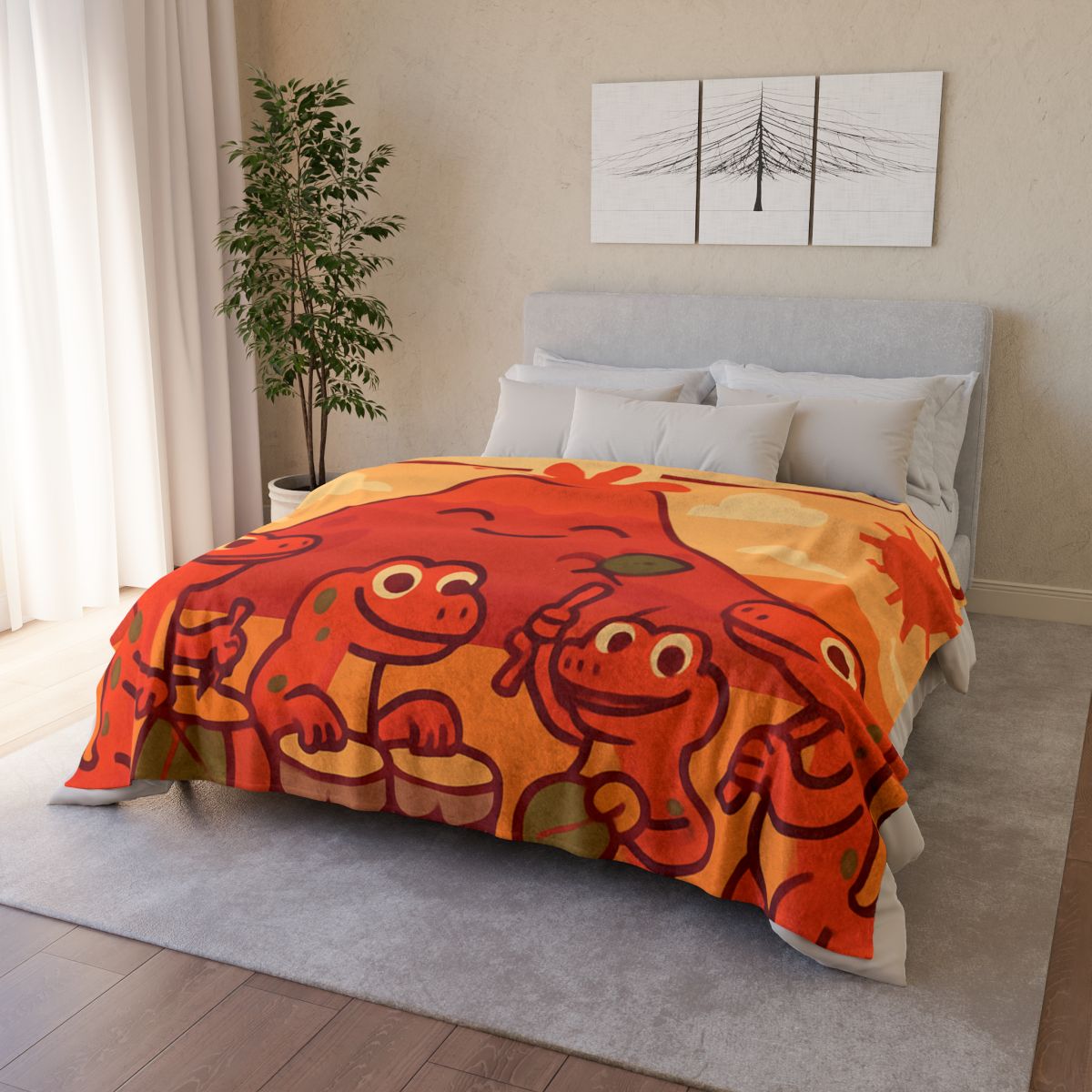 Volcano Drum Band Of The Rhythm Lizards decorative home blankets