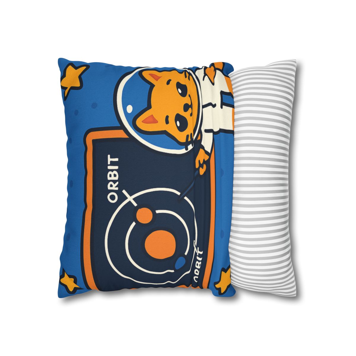 Comet Classroom Cat And The Orbit Chalkboard stylish decorative pillowcases