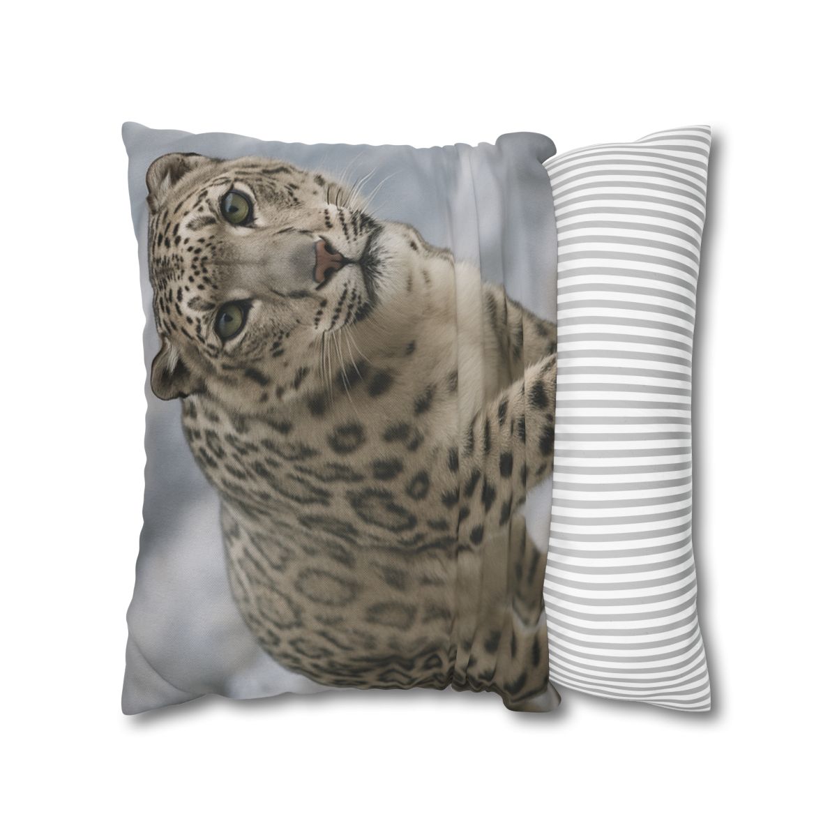 Snow Leopard Silent Ascent personalized pillow covers