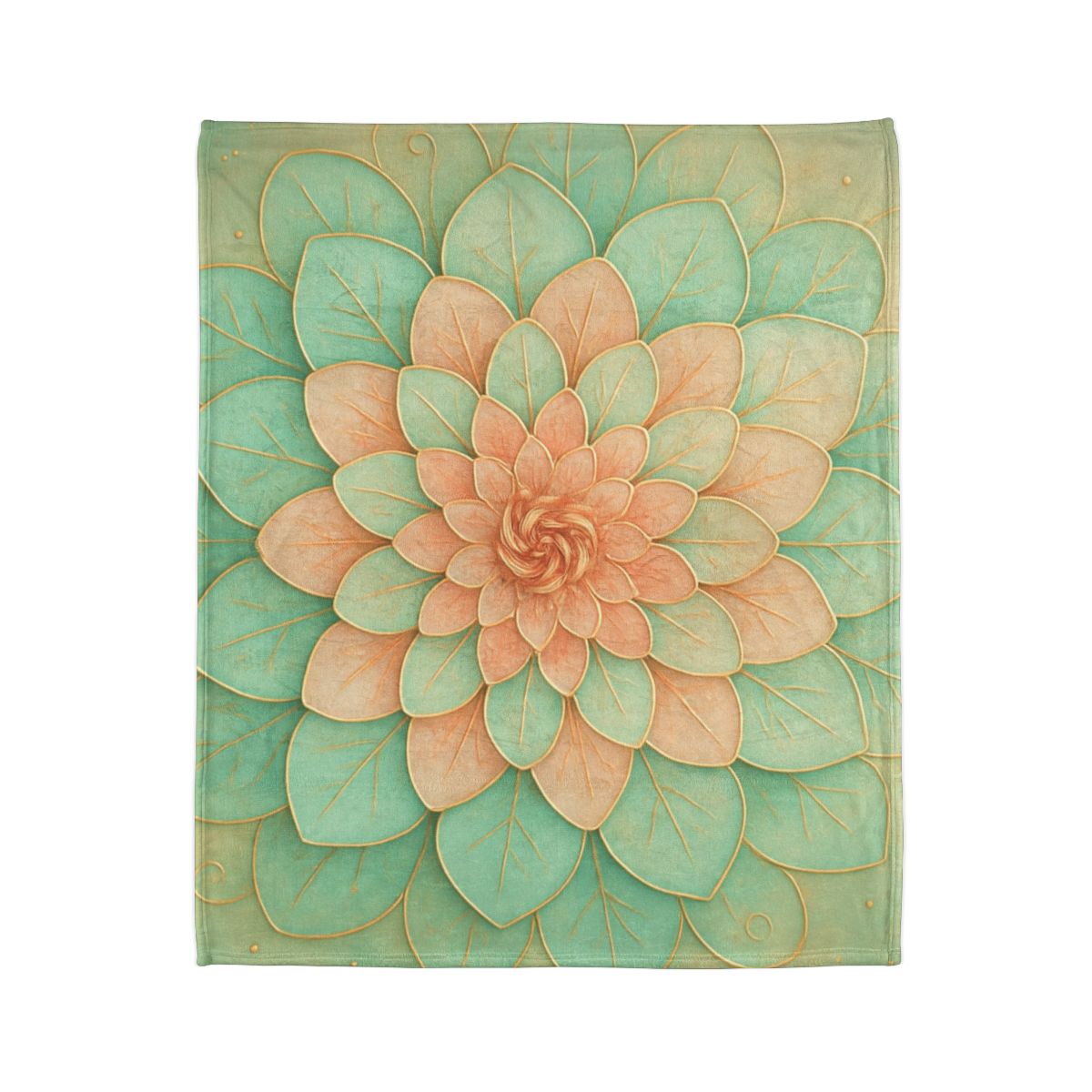 Petal Spiral Mosaic decorative home blankets