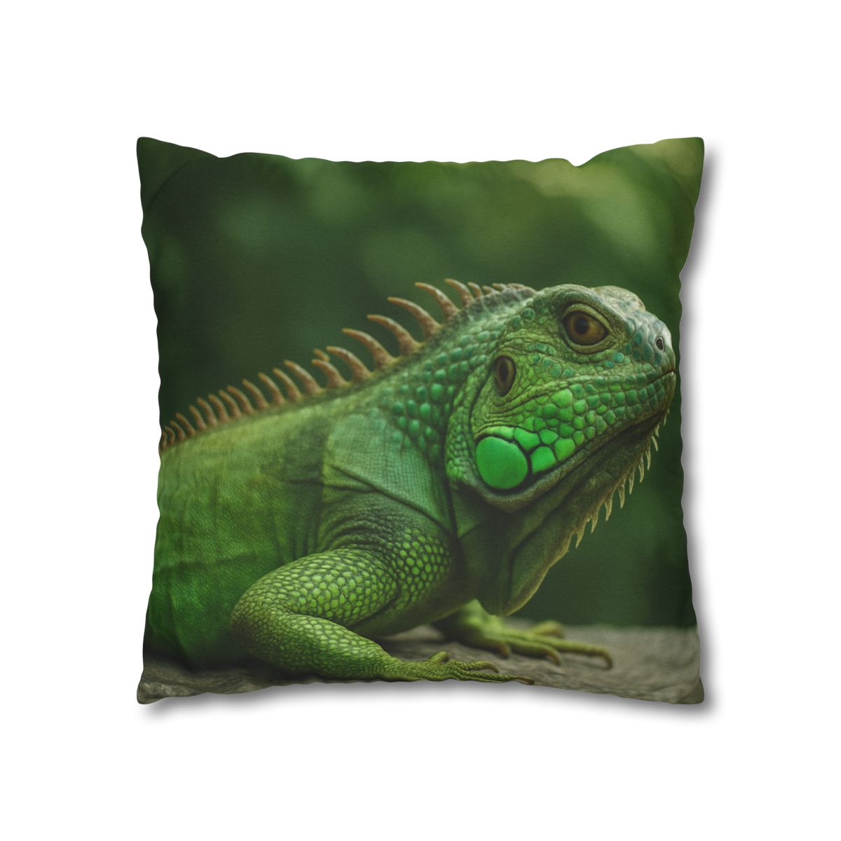 Stone Watcher Green Iguana custom pillow cases