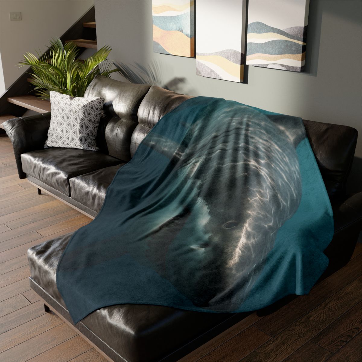 Silent Hunter Great White Shark designer printed blankets