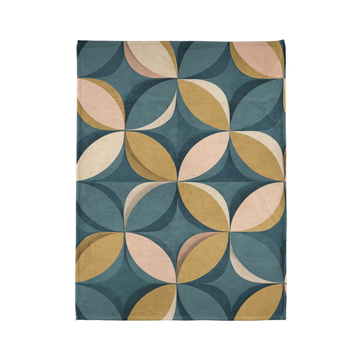 Petal Ripple Grid decorative home blankets