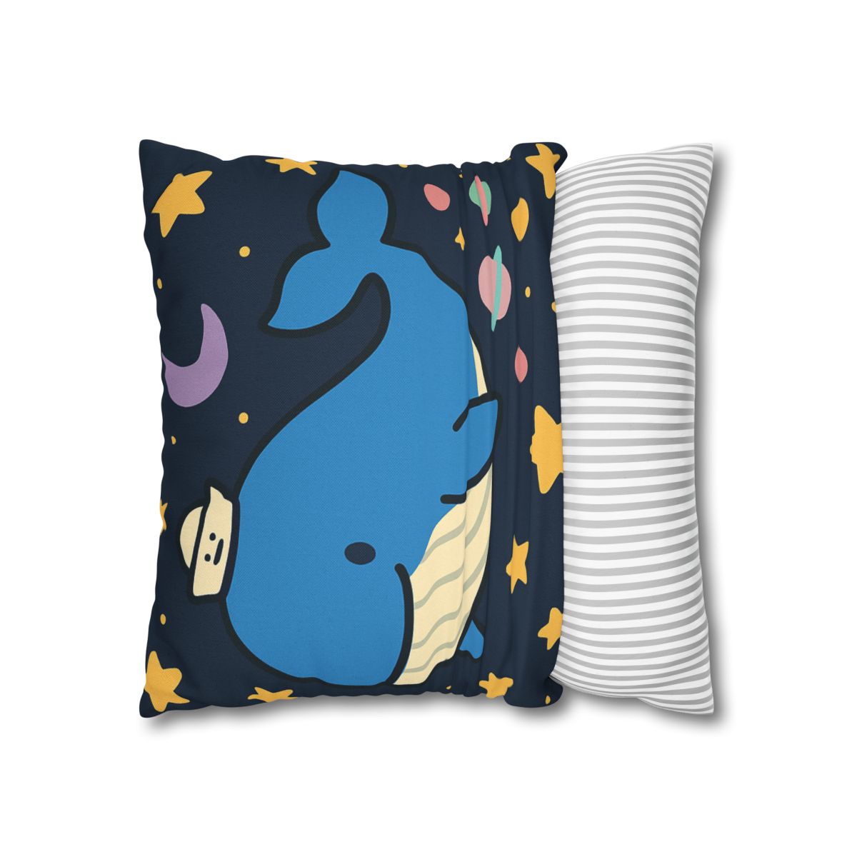 Starry Whale Adventure personalized pillow covers