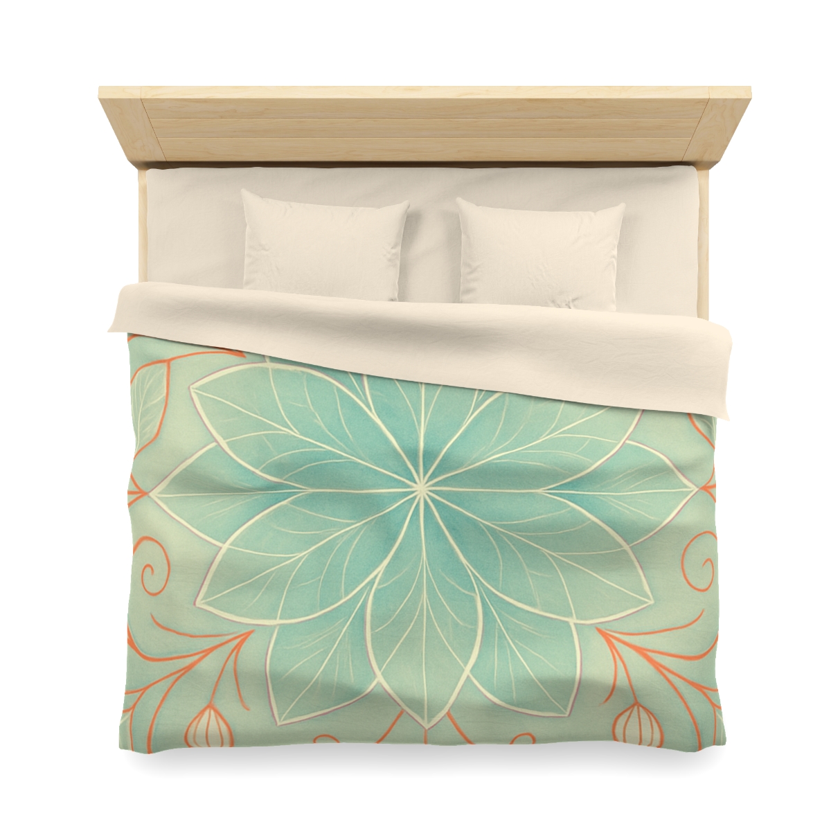 Petal Lattice Radiance custom duvets