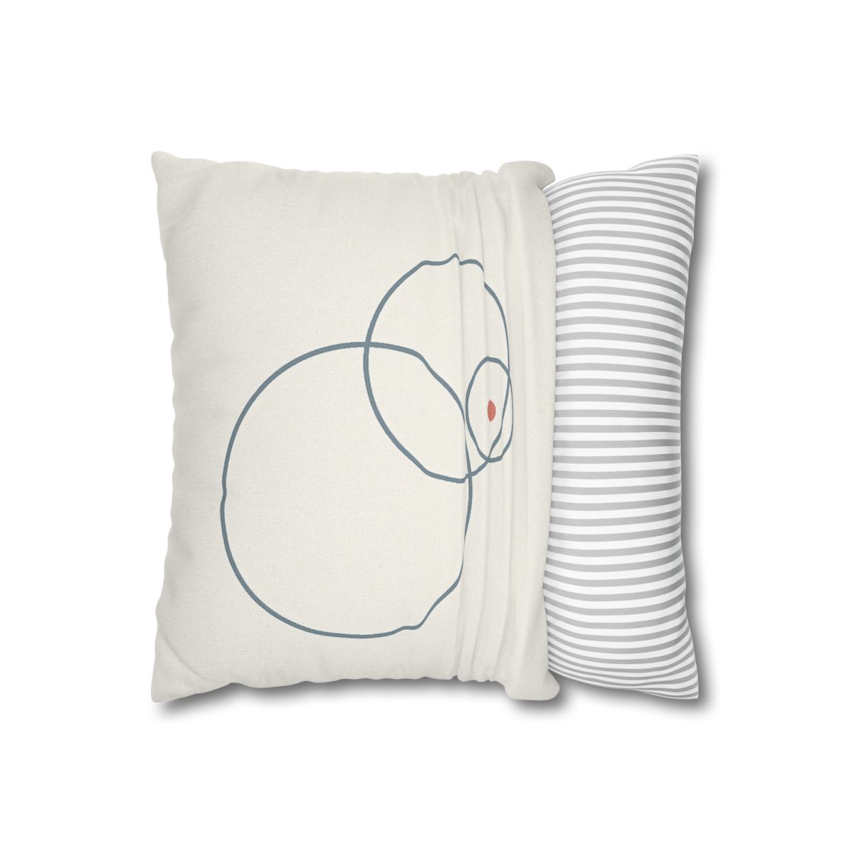 Quiet Orbit Of Three Rings stylish decorative pillowcases