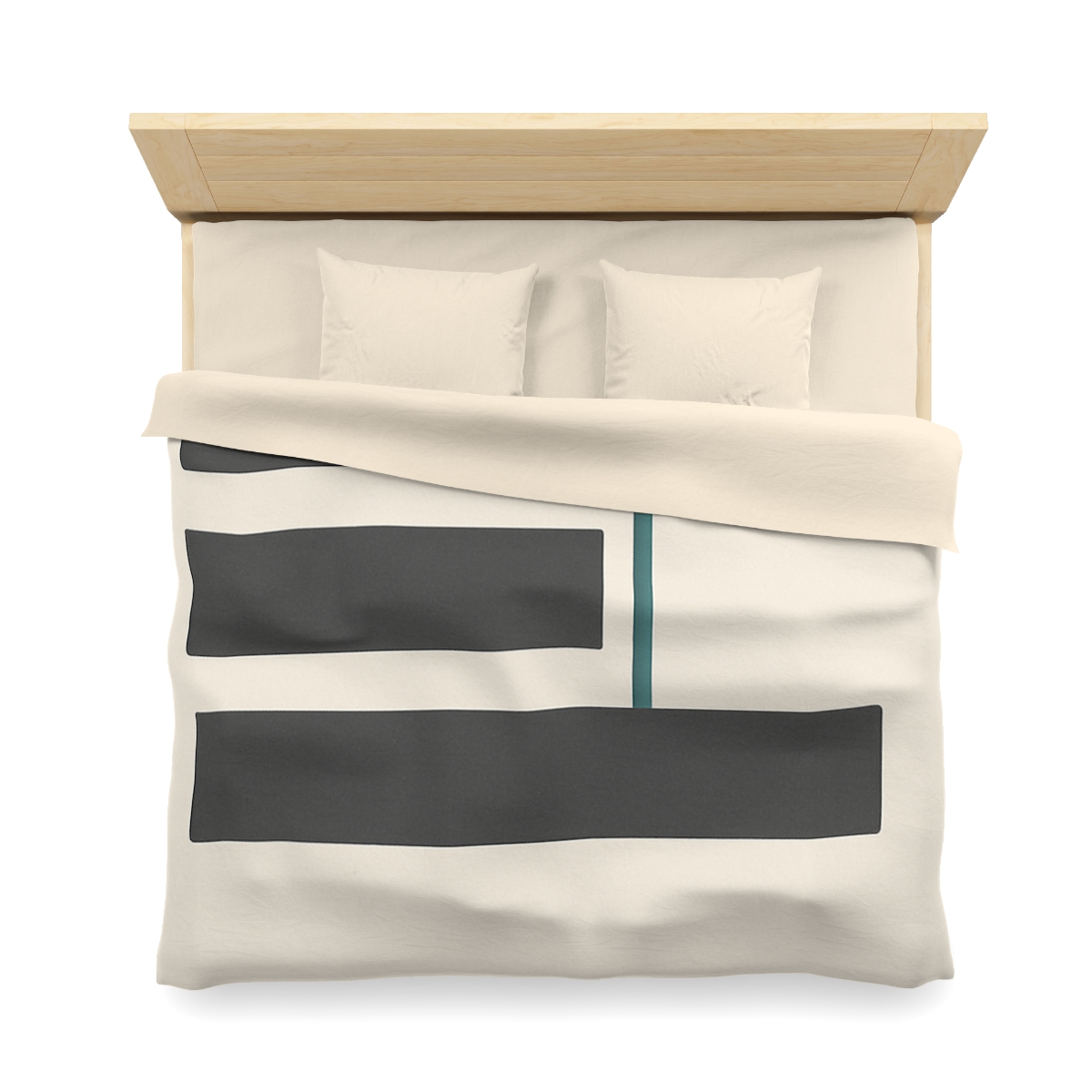 Staggered Bars With Quiet Opening designer printed duvets