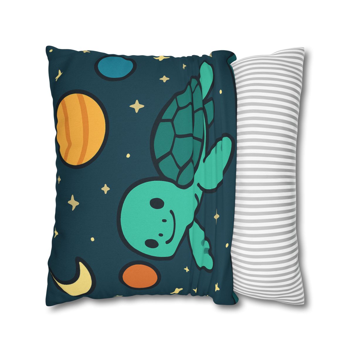 Starlit Space Turtle designer print pillow cases