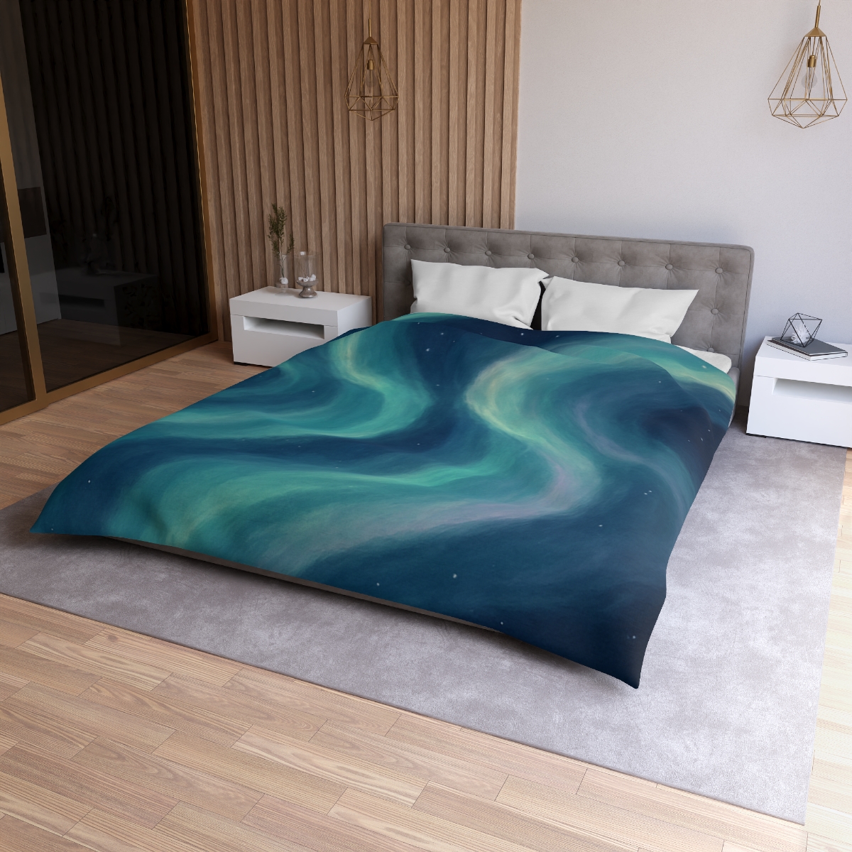 Auroral Drift Nebula personalized bedding duvets