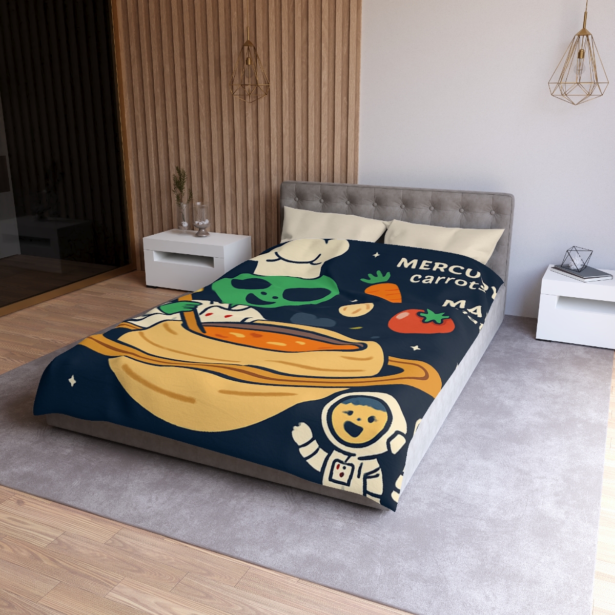 Solar System Soup Kitchen soft comforter duvets