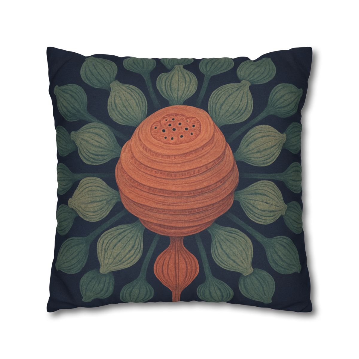 Spiral Seed Pod Halo trendy patterned pillow cases