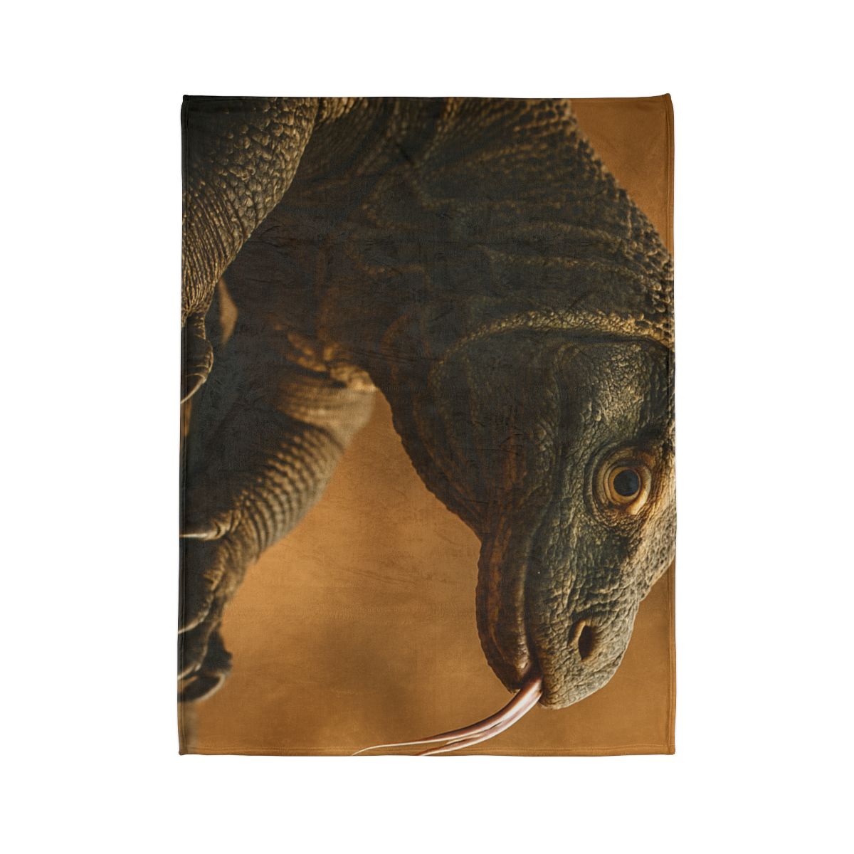 Ancient Sentinel Komodo Dragon stylish throw blankets