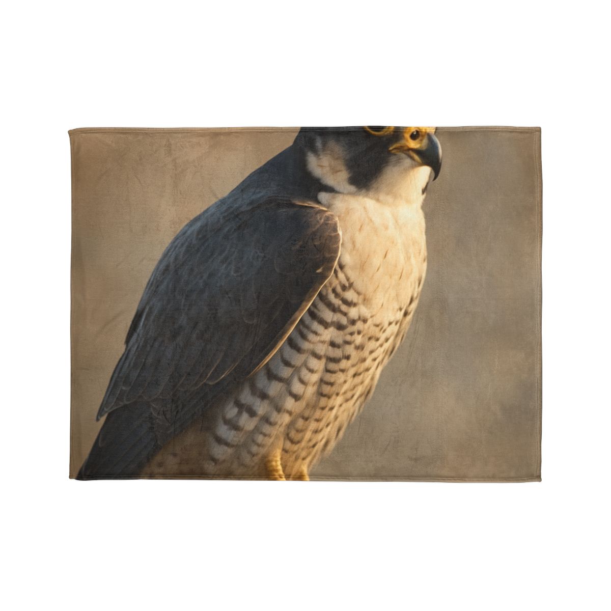 Silver Dusk Peregrine Falcon custom blankets