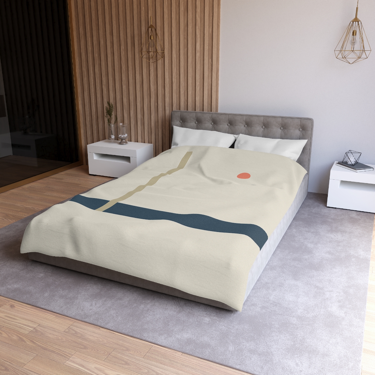 Low Horizon Bar And Tall Post custom duvets