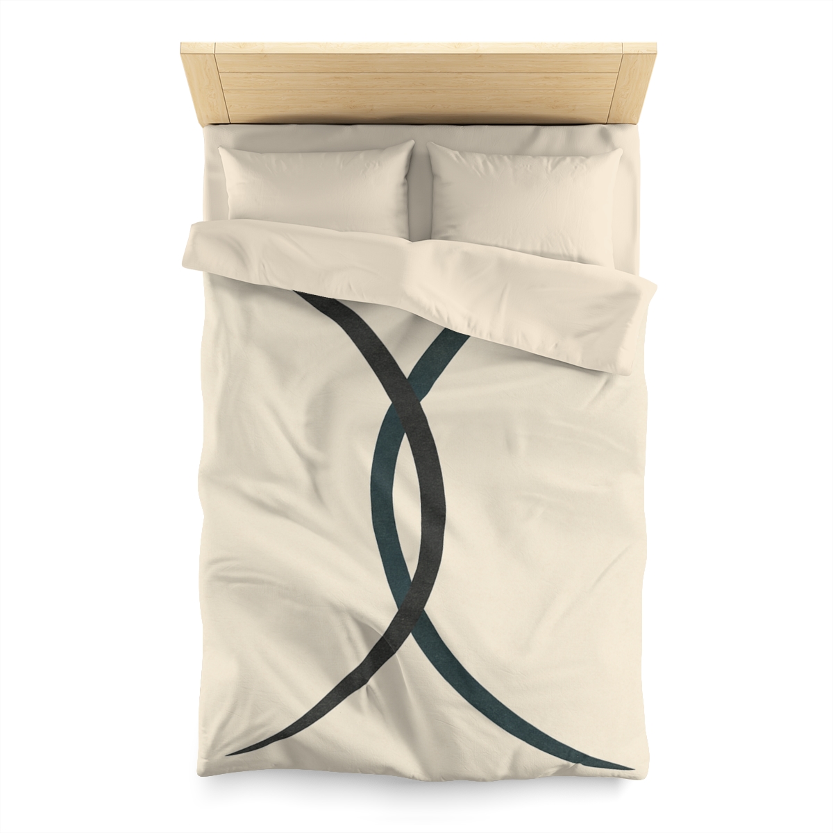 Intersecting Arc Duo Balanced unique patterned duvets