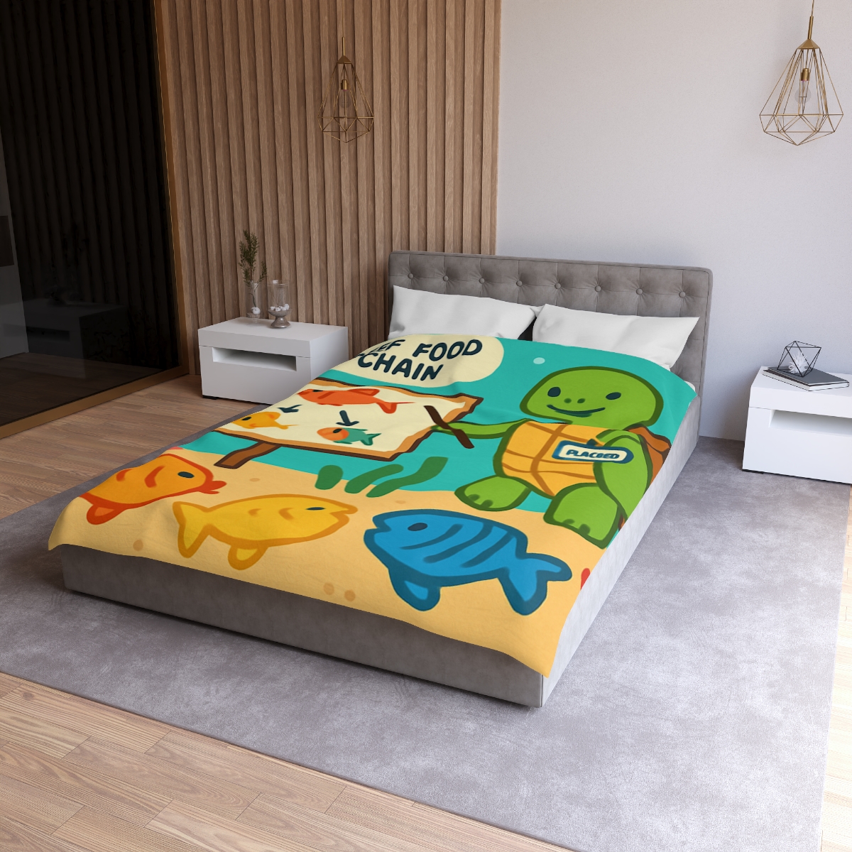 Coral Classroom Sea Turtle Guide trendy bedroom duvets