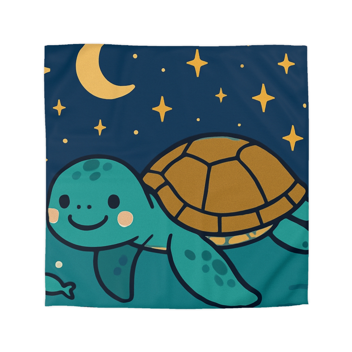Starry Sea Turtle Voyage warm winter duvets