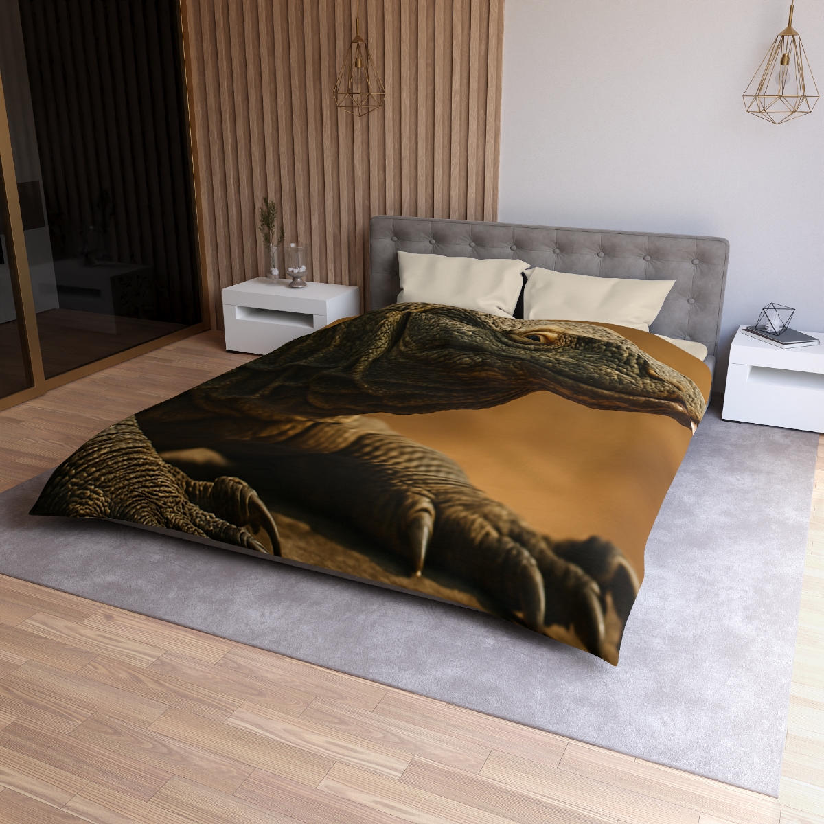 Ancient Sentinel Komodo Dragon trendy bedroom duvets