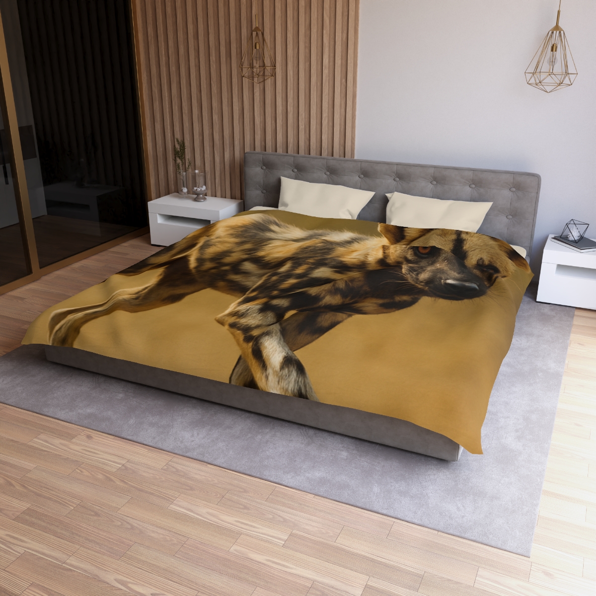 Pulse Trail Painted Dog custom duvets