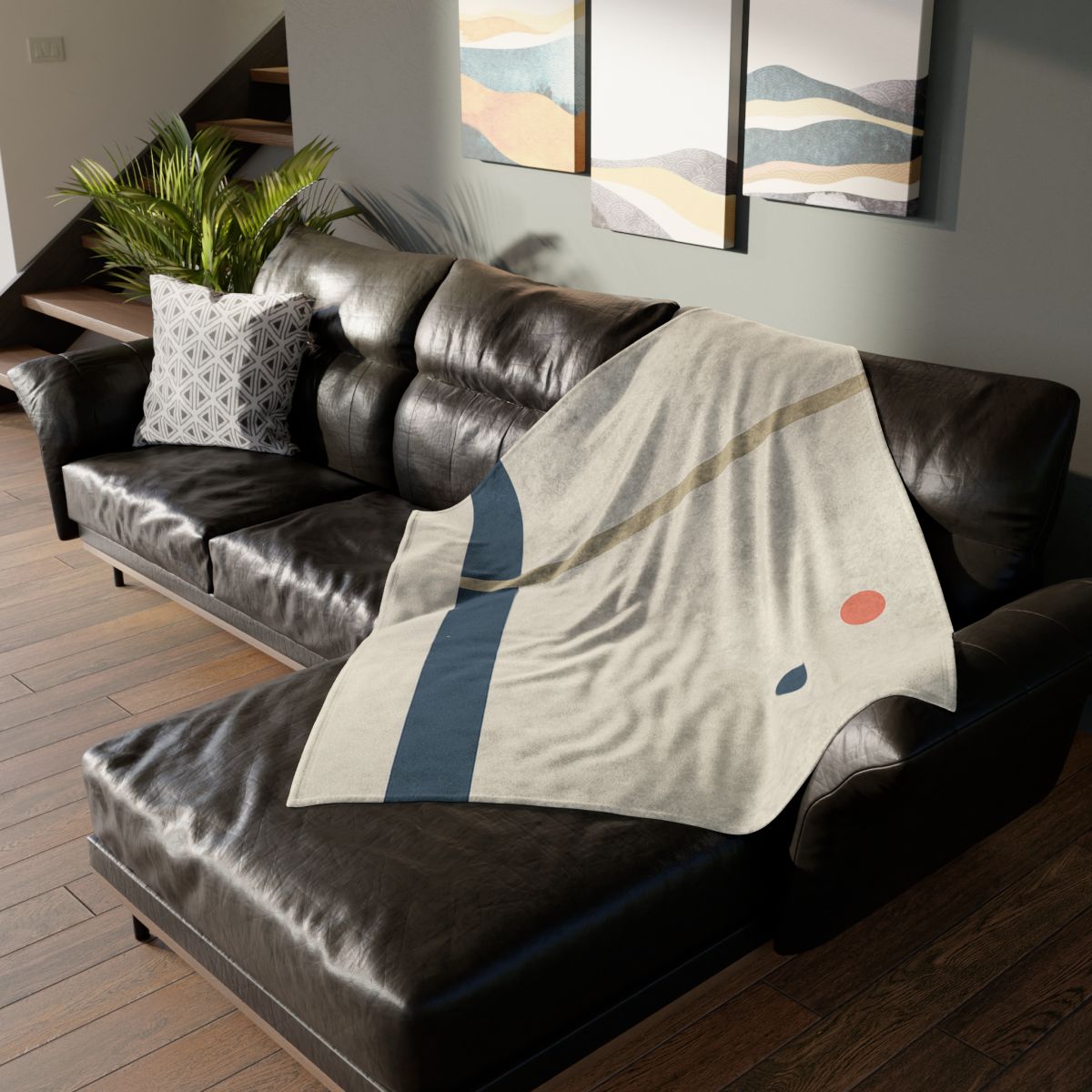 Low Horizon Bar And Tall Post stylish throw blankets