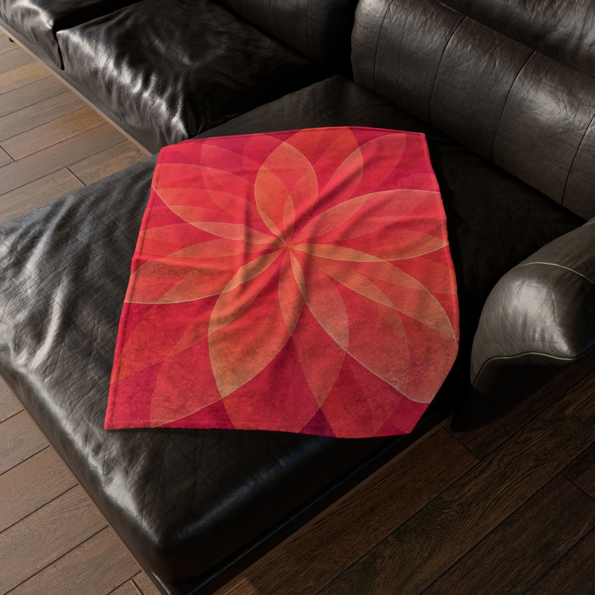 Petal Prism Overlap stylish throw blankets
