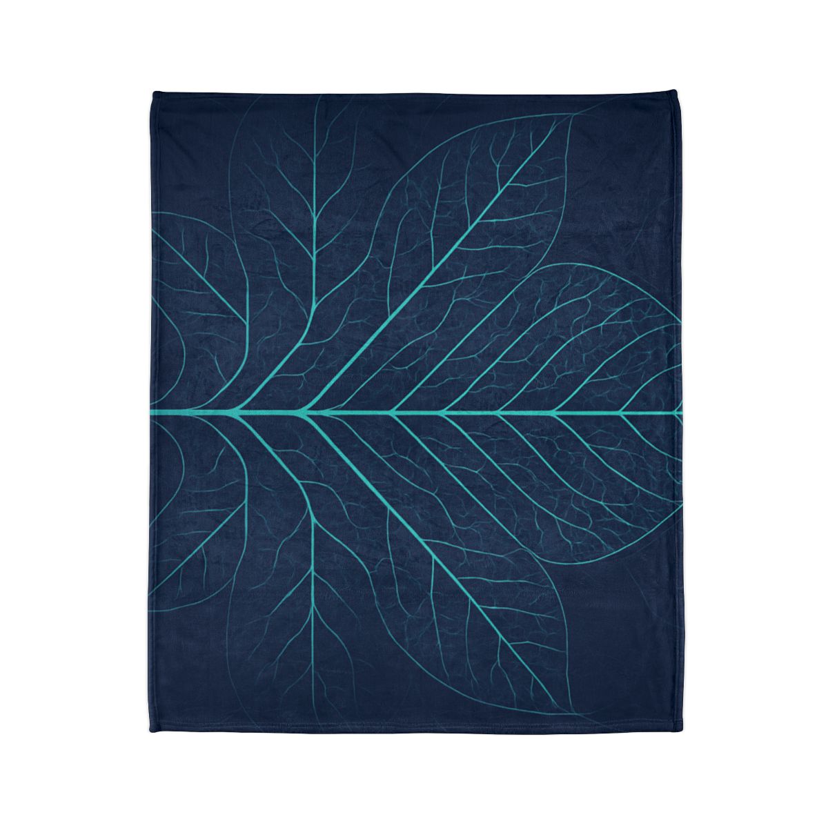 Leaf Vein Circuit Filigree designer printed blankets