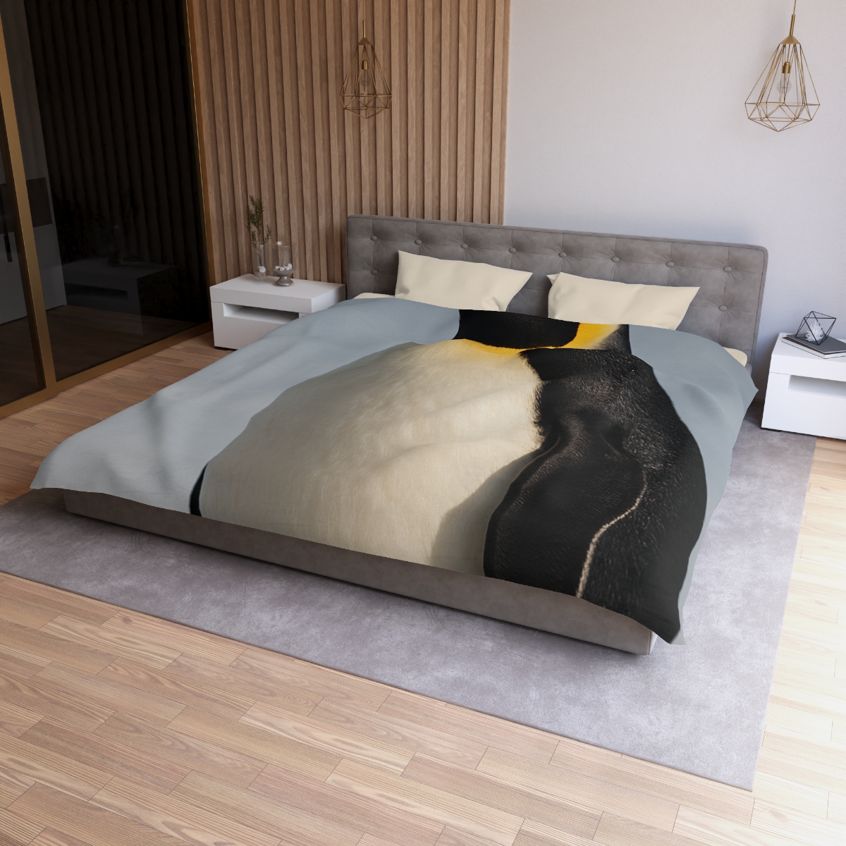 Aurora Drift Emperor Penguin warm winter duvets