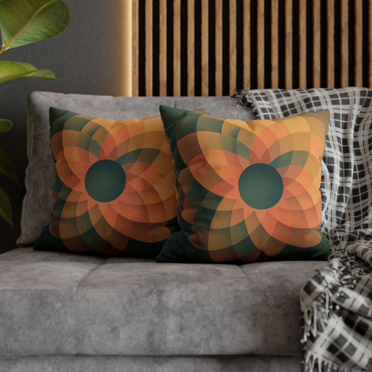 Petal Clockwork Overlay custom pillow cases