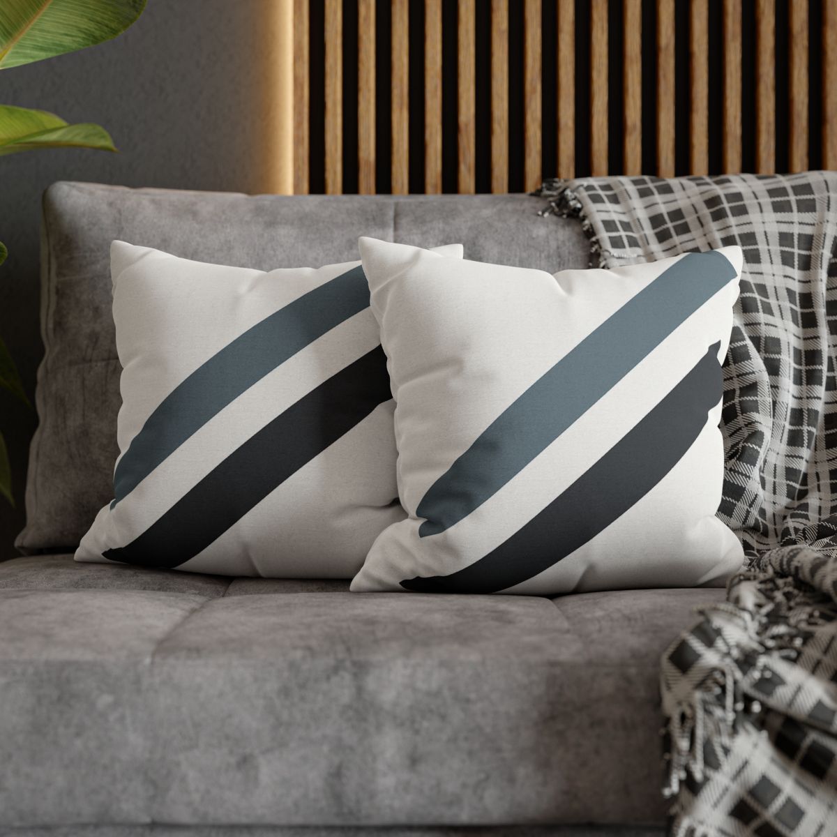 Sparse Diagonal Bar Pair trendy patterned pillow cases