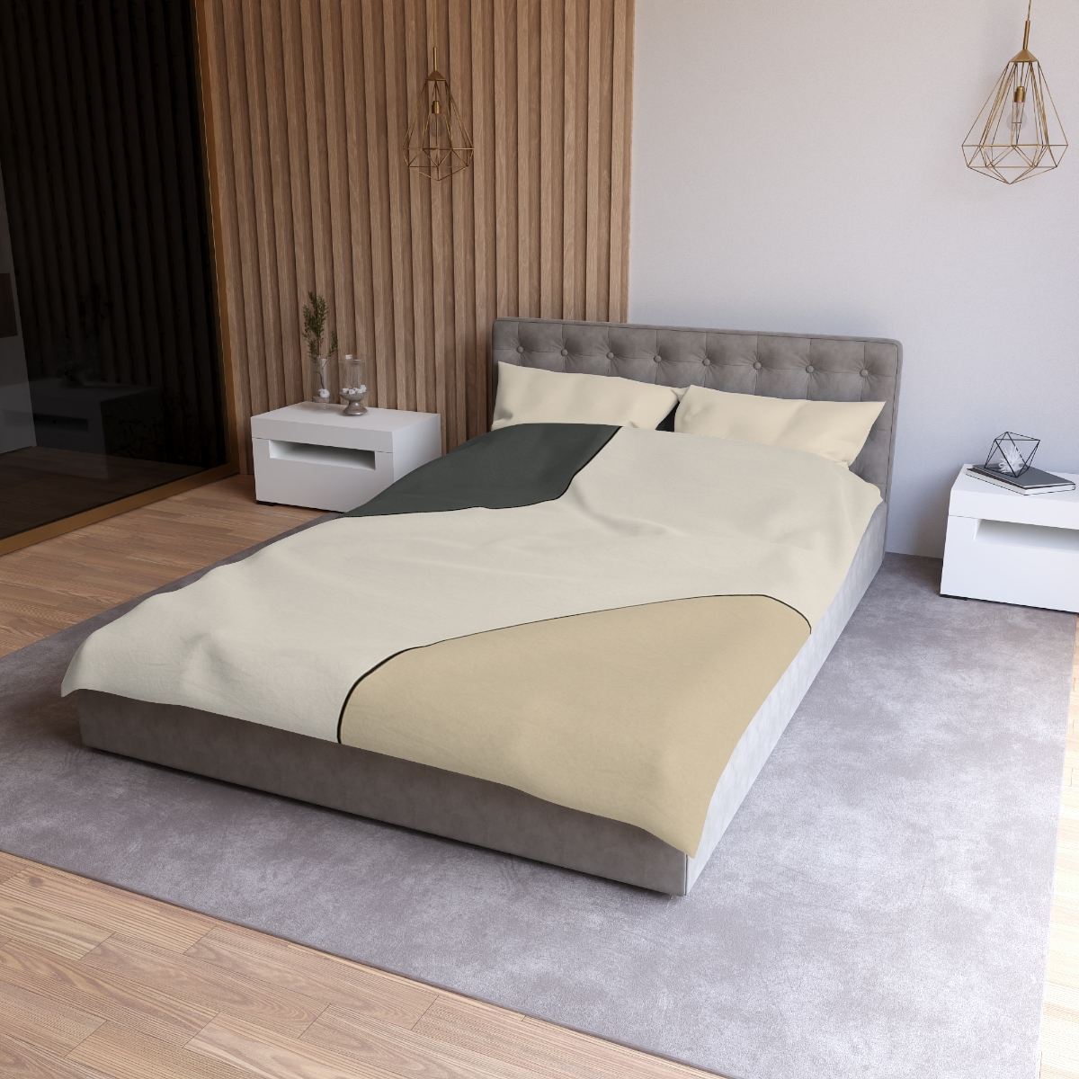 Partial Arc Balance personalized bedding duvets